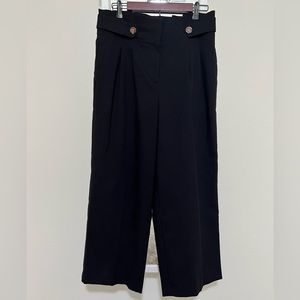 Button front, high waste, pleated dress pants